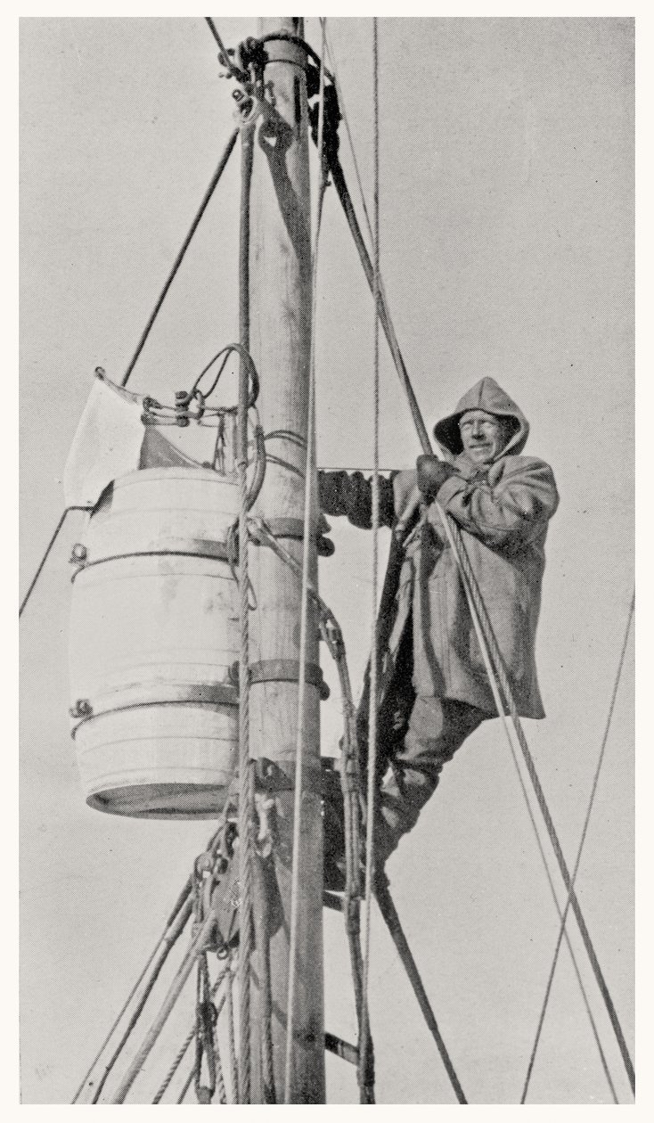القائد فرانك وايلد (1873-1939) في إعلان التسمية الرئيسية ، خلال رحلة التحمل إلى القطب الجنوبي ، 1914-1916 بواسطة د. ألكسندر ماكلين