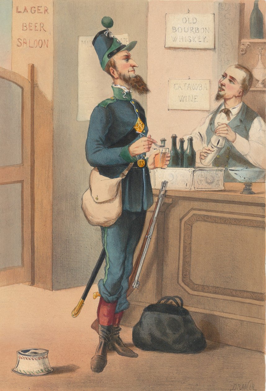 الولايات المتحدة الأمريكية - الصيادون على الأقدام ، 1865. بواسطة عليه