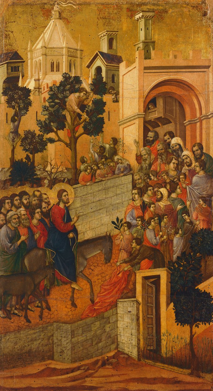 المايستا: الدخول إلى القدس ، 1308-11 بواسطة دوتشيو دي بونينسينيا