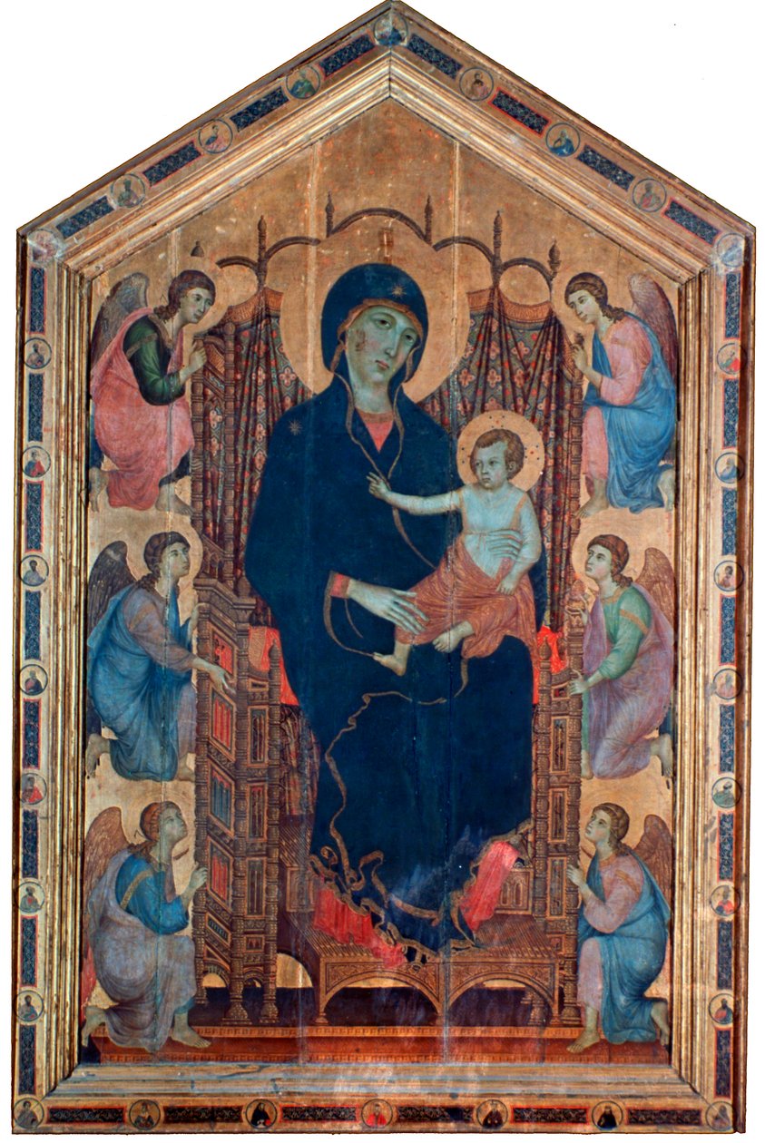 مادونا والطفل ، Rucellai Madonna ، 1285. بواسطة دوتشيو دي بونينسينيا