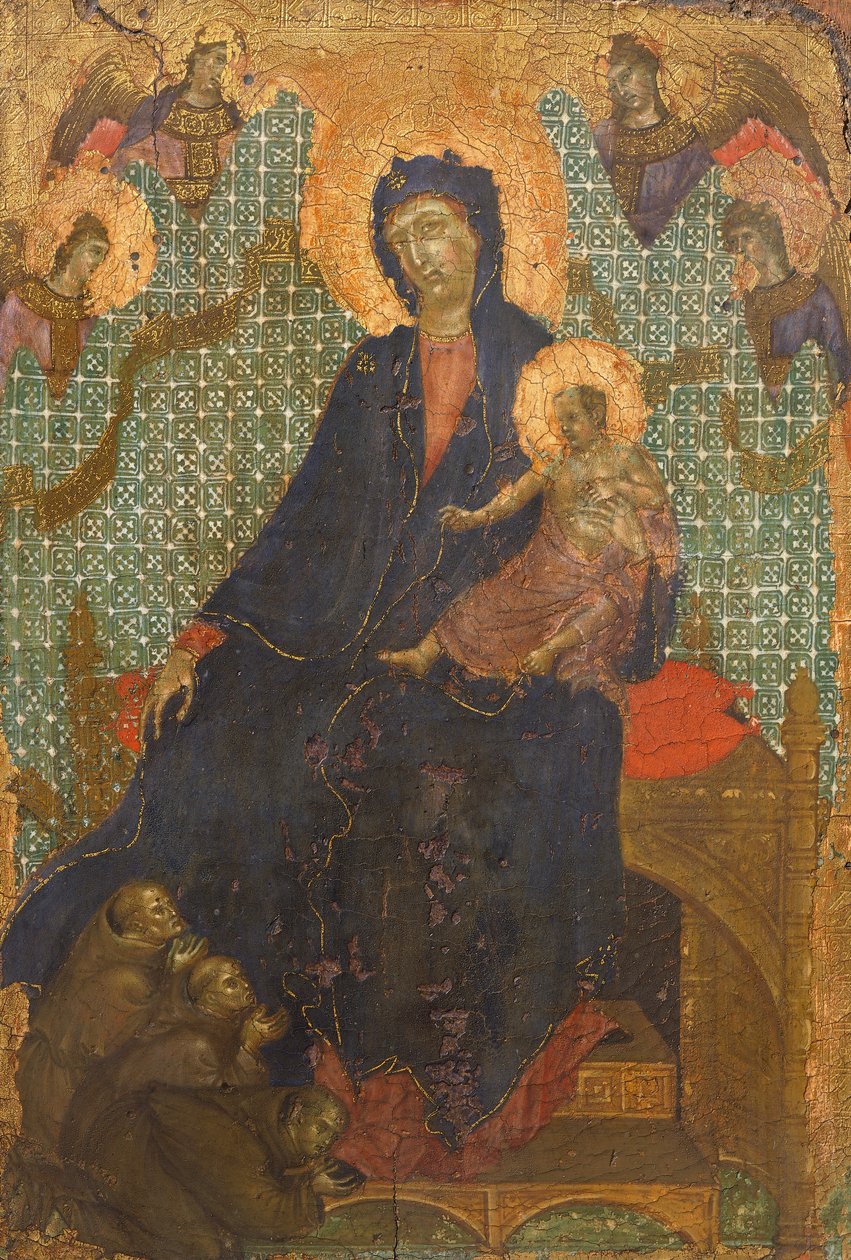 مادونا الفرنسيسكان ، بواسطة Duccio di Buoninsegna (كاليفورنيا 1255 - قبل 1319) ، تمبرا على الخشب ، 235 × 16 سم بواسطة دوتشيو دي بونينسينيا