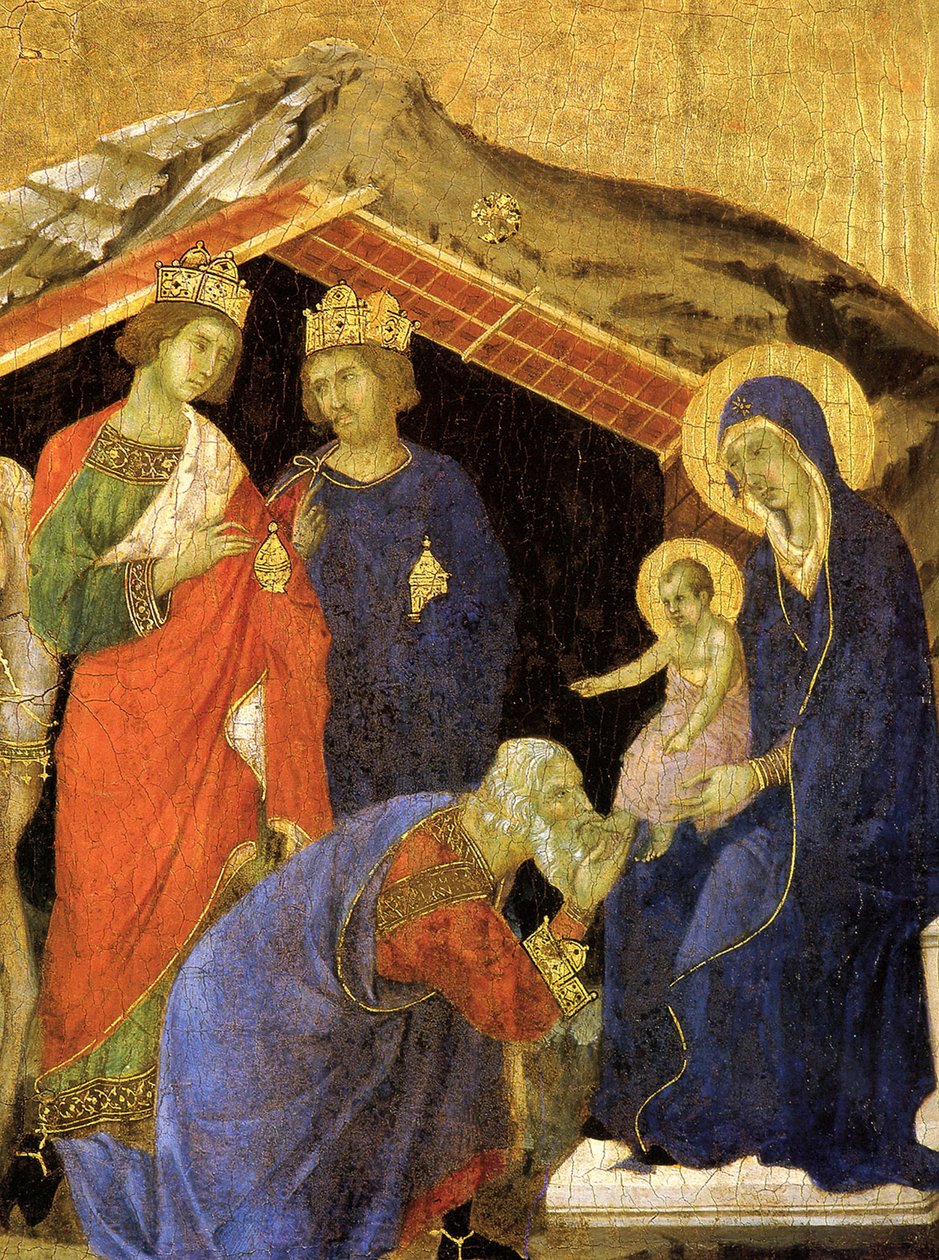 عشق المجوس. تفاصيل Maesta Altarpiece ، ca 1308-1311 بواسطة دوتشيو دي بونينسينيا
