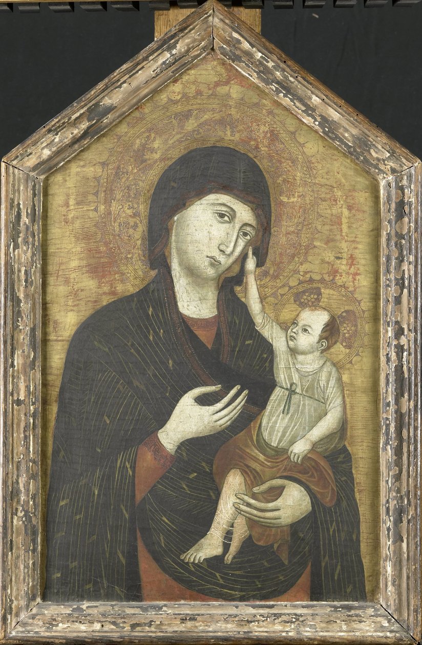 مريم مع الطفل بواسطة Duccio di Buoninsigna (نسخ بعد)