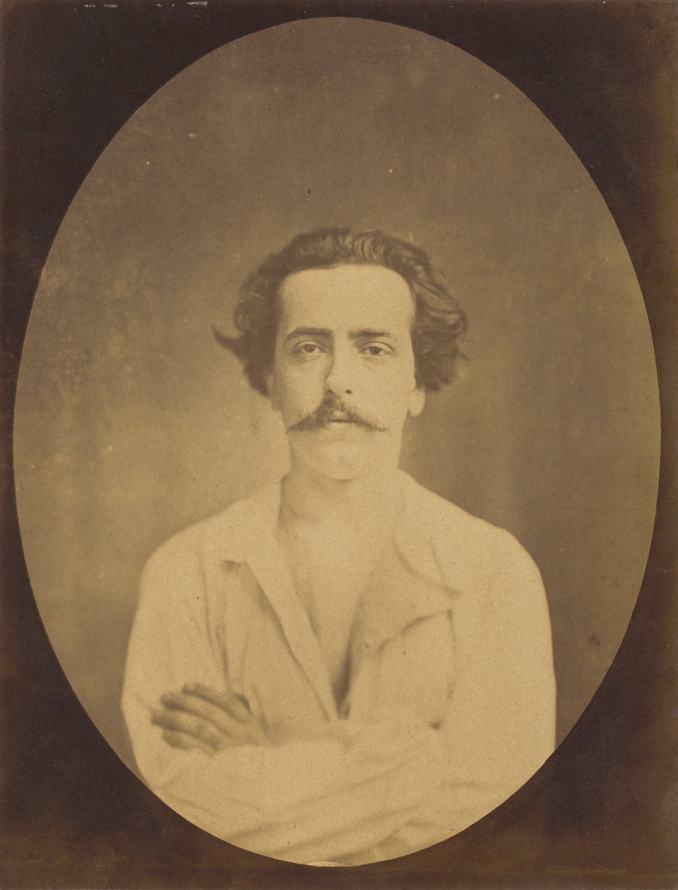 وجه مستريح ، 1854-1856 ، طُبع عام 1862. بواسطة دوشين دي بولوني