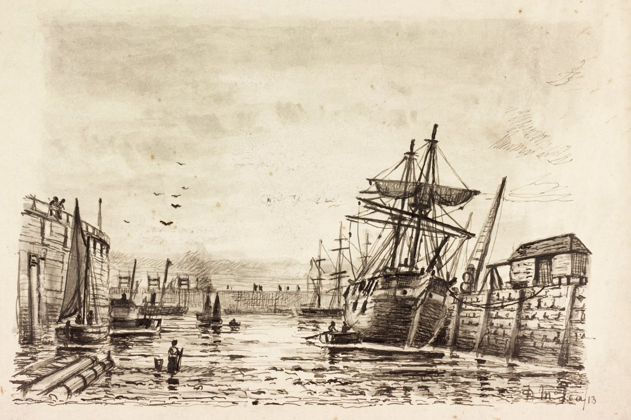 Tyne Dock Gut (حبر على ورق) بواسطة دنكان إف ماكليا