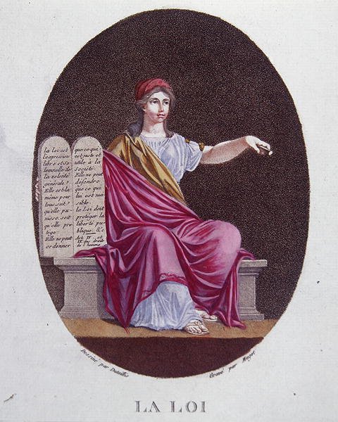 رمز القانون ، ج .1792 (النقش الملون) بواسطة Dutaillis (بعد)
