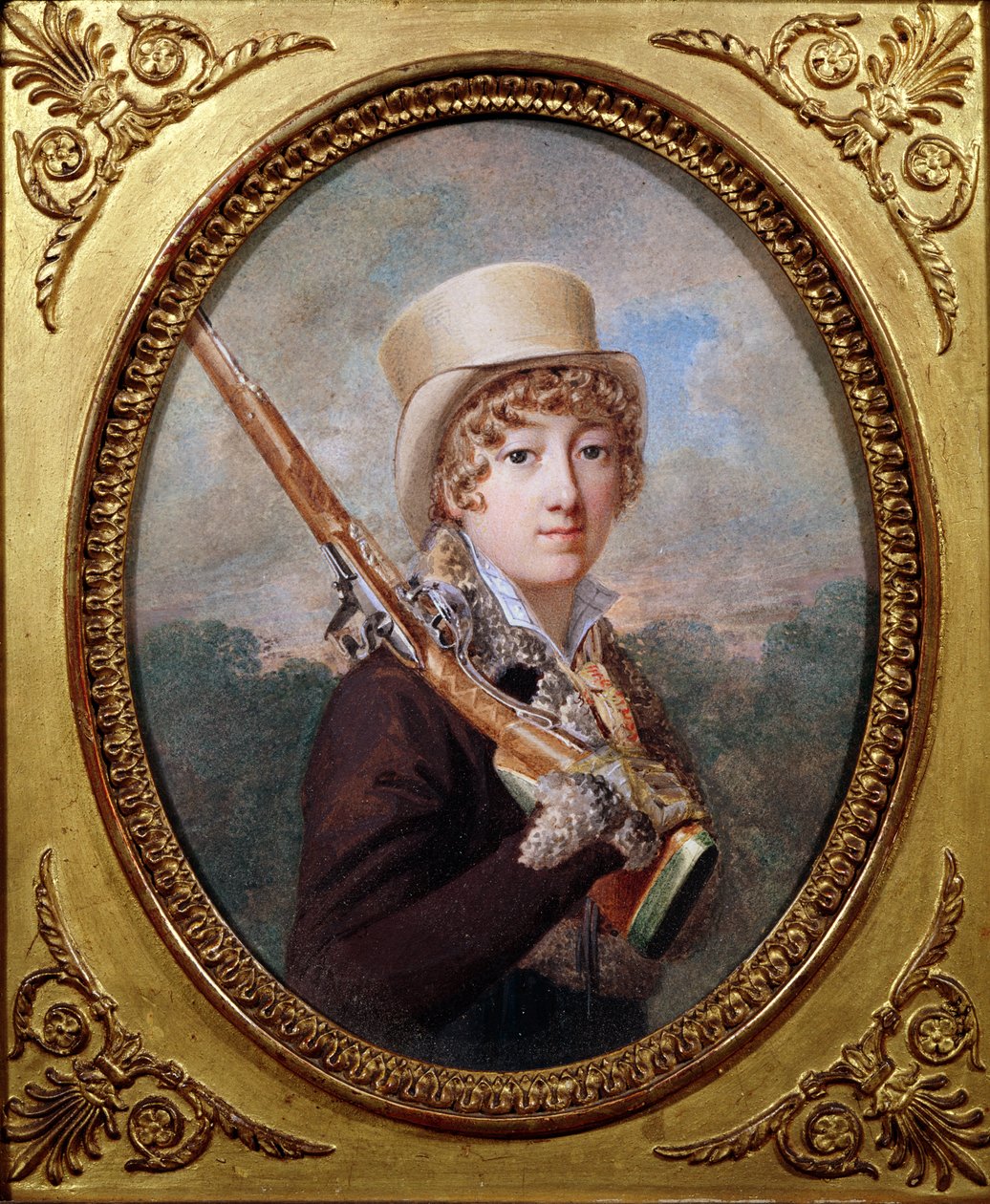 ناتالي دي لابورد دي ميرفيل ، Comtesse Charles de Noailles ، في الحديقة في Mereville ، c.1805 بواسطة بشكل مطرد