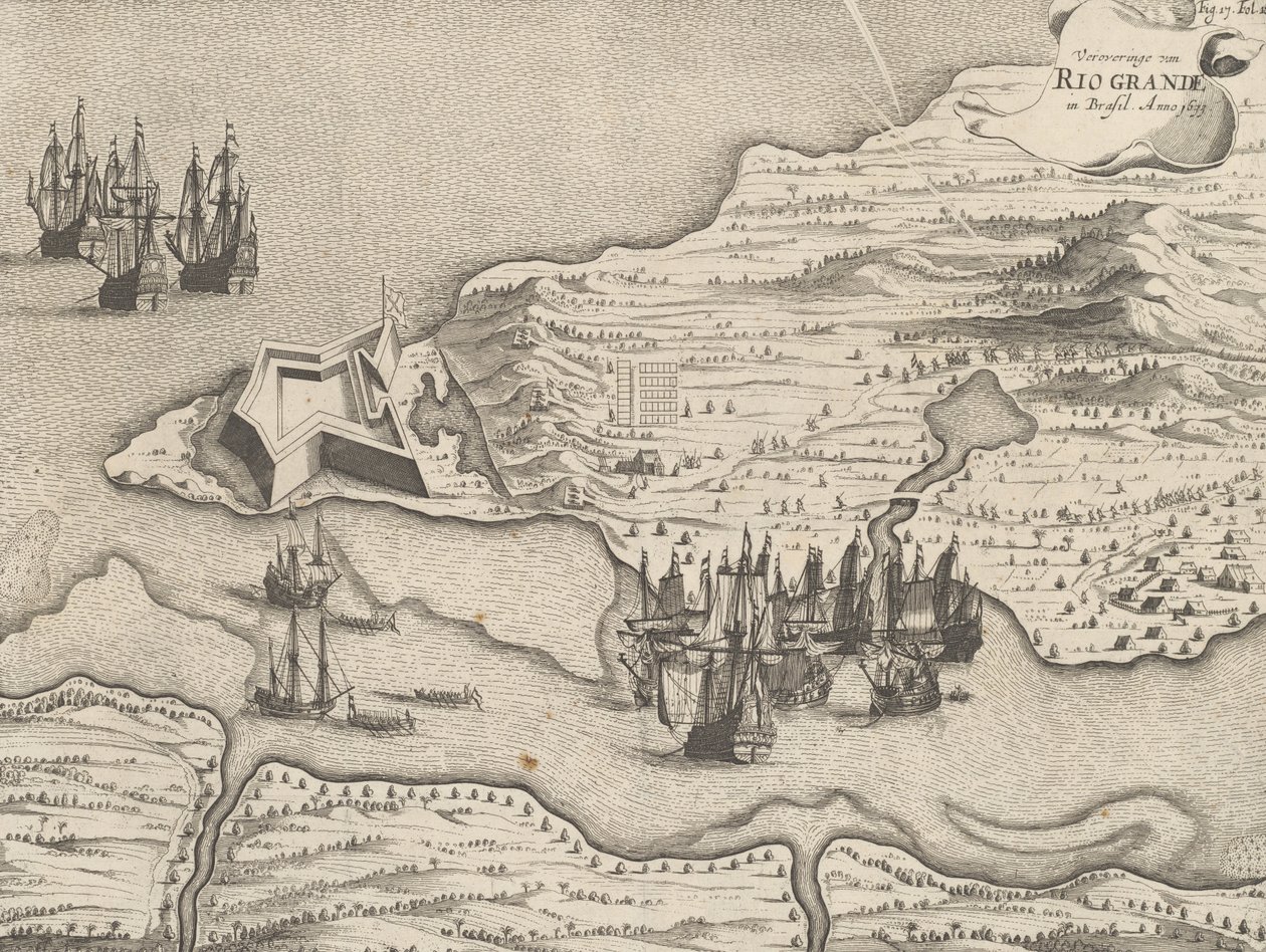 غزو ريو غراندي في البرازيل ، ديسمبر 1633 ، 1649-51 بواسطة المدرسة الهولندية