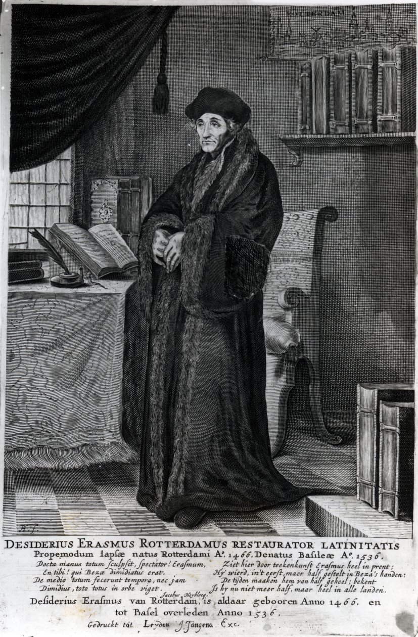 Desiderius Erasmus ، "مرمم اللغة اللاتينية" بواسطة المدرسة الهولندية