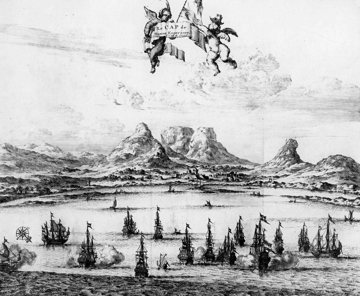 رأس الرجاء الصالح ، 1727 بواسطة المدرسة الهولندية