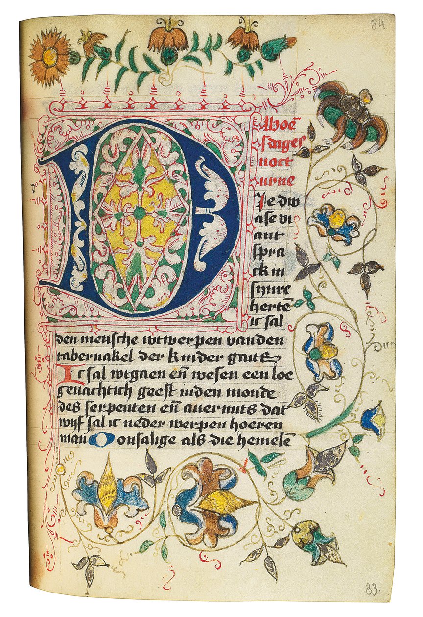 كتاب الساعات وكتاب الصلاة باللغة الهولندية ، راينلاند السفلى ، إميريش ، كليفز ، c.1480 بواسطة المدرسة الهولندية