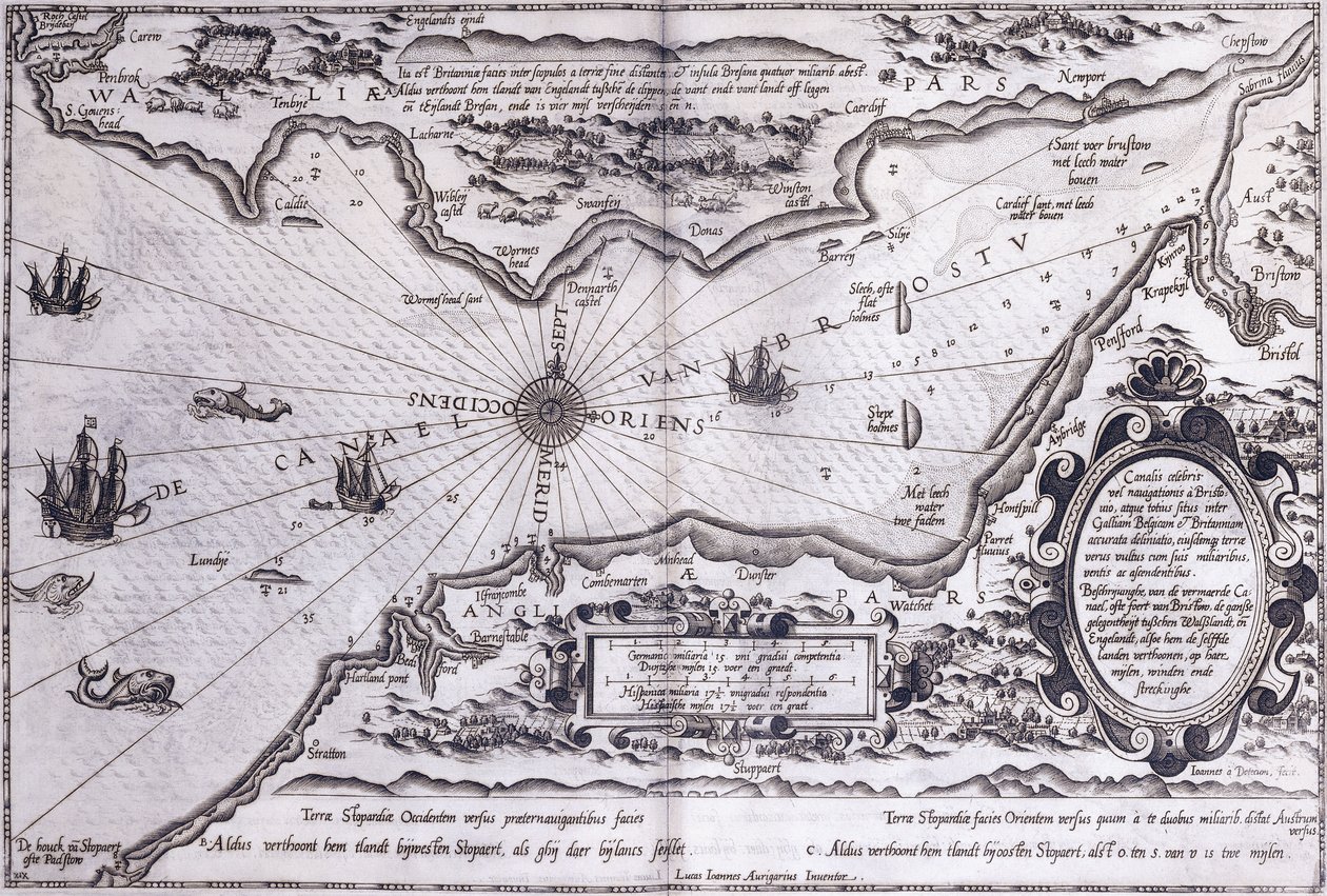 قناة بريستول ، 1591 بواسطة المدرسة الهولندية