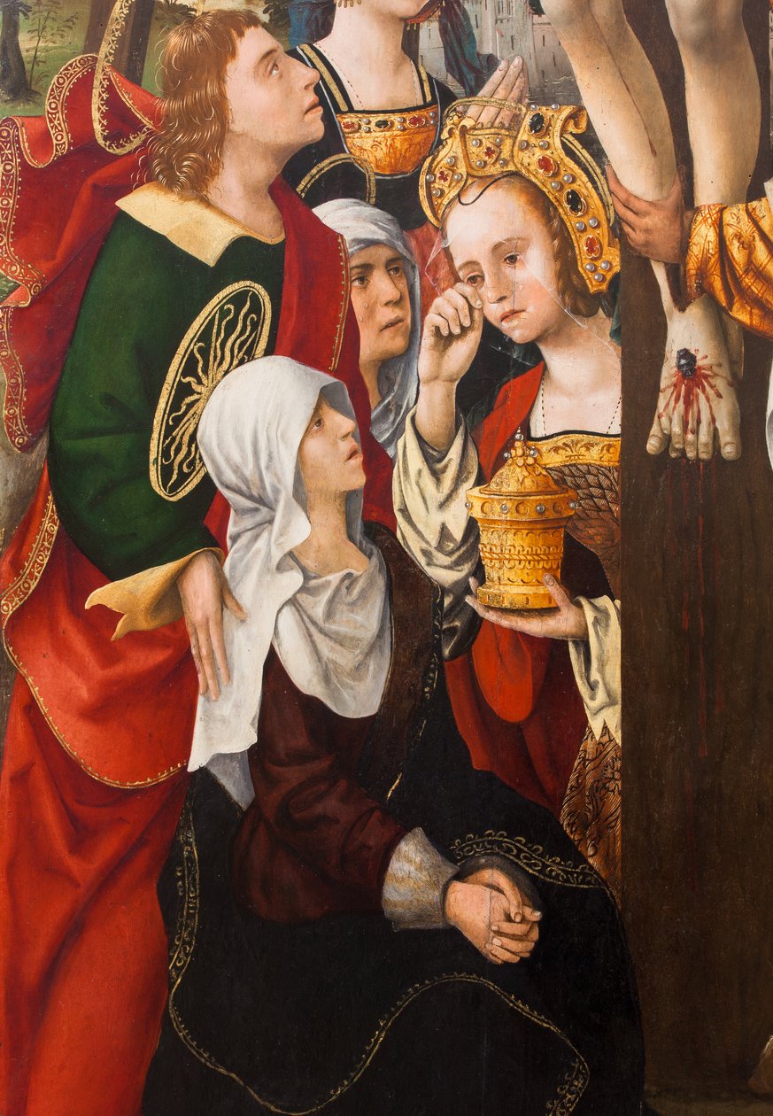 النزول من الصليب، 1520 (زيت على قماش) بواسطة المدرسة الهولندية