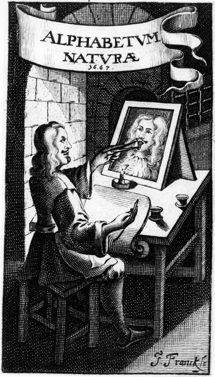 صورة من Alphabetum Natura (Alphabet of Nature) من قبل FM van Helmont ، 1667 بواسطة المدرسة الهولندية