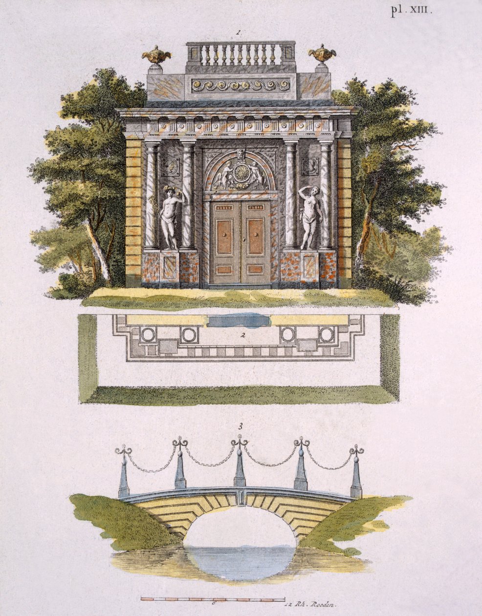زينة الحديقة ، من مجلة Garden Gems بقلم G. van Laar ، تم نشره عام 1802 بواسطة المدرسة الهولندية