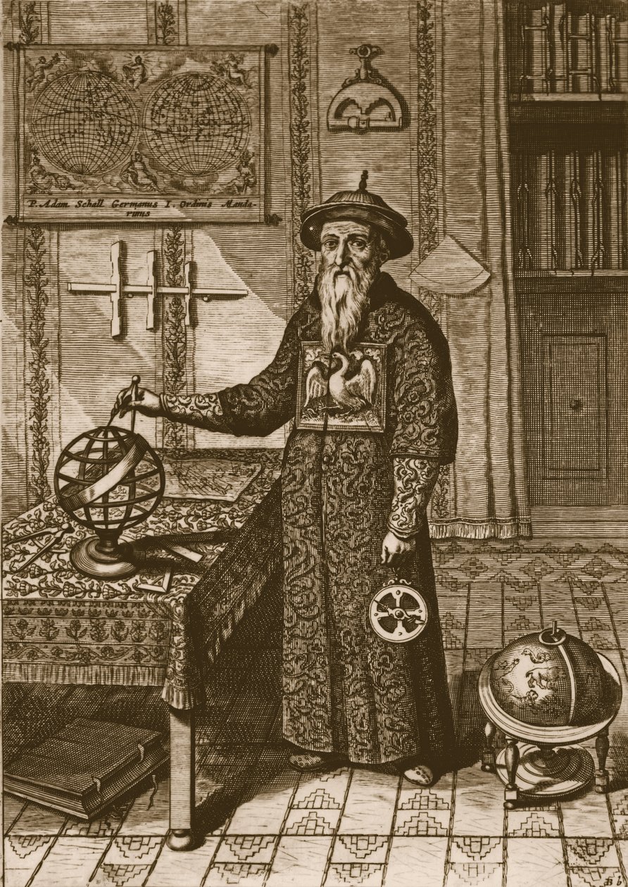 يوهان آدم شال فون بيل ، من China Illustrata بقلم أثاناسيوس كيرشر ، 1667 بواسطة المدرسة الهولندية