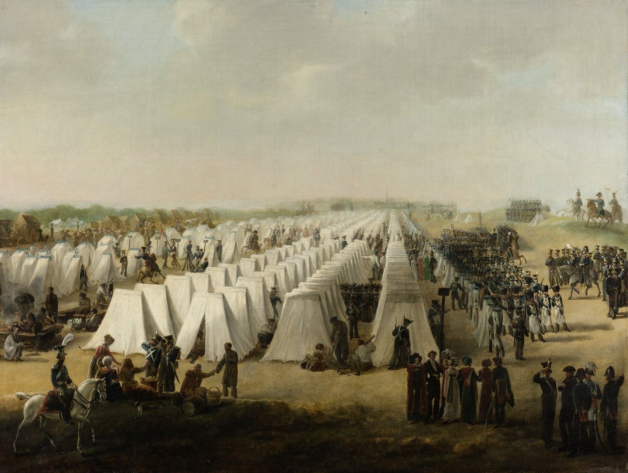 معسكر الجيش في ريجن ، 1831-18 بواسطة المدرسة الهولندية