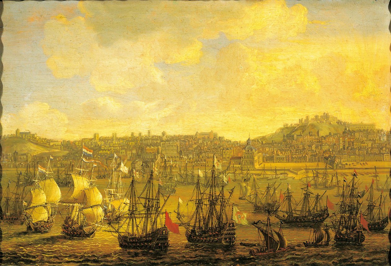 View of city of Lisbon بواسطة المدرسة الهولندية