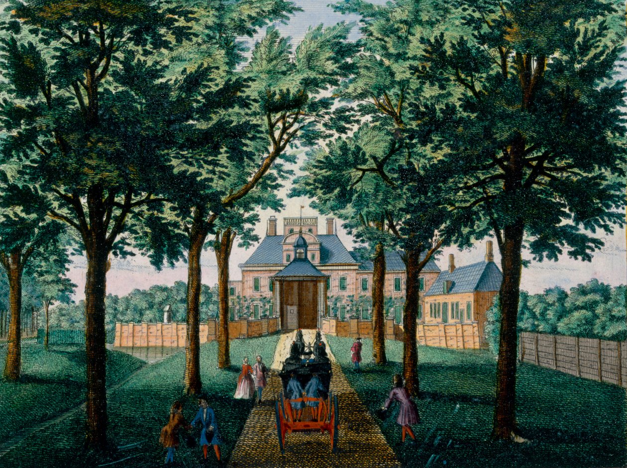 Westerhout House ، من Het Zeganpralent Kennemerlant بقلم هندريك دي ليث وماتياس برويريوس فان نيديك ، تم نشره ج 1700-1730 بواسطة المدرسة الهولندية