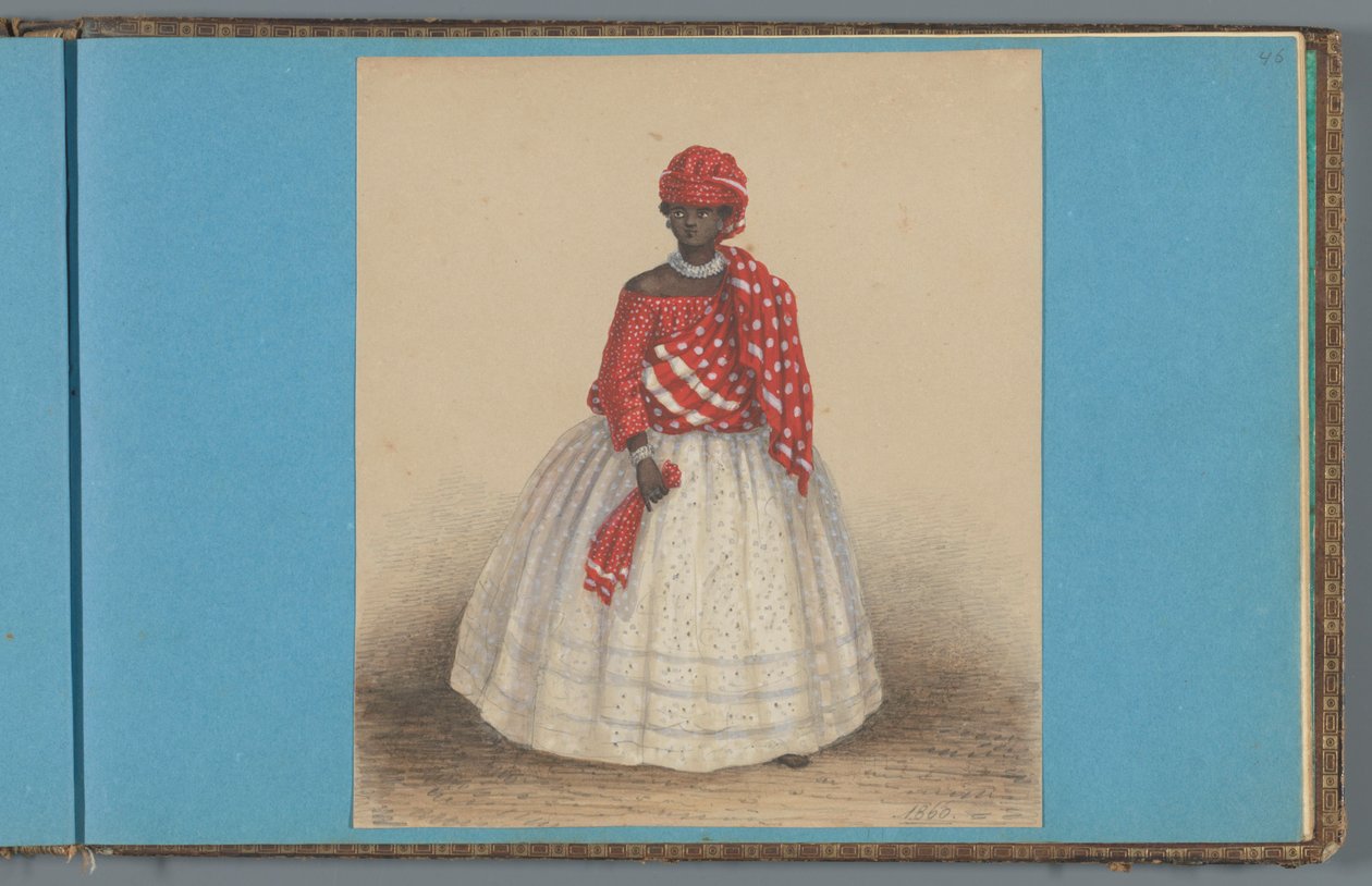 امرأة في سورينام ، 1860 بواسطة المدرسة الهولندية