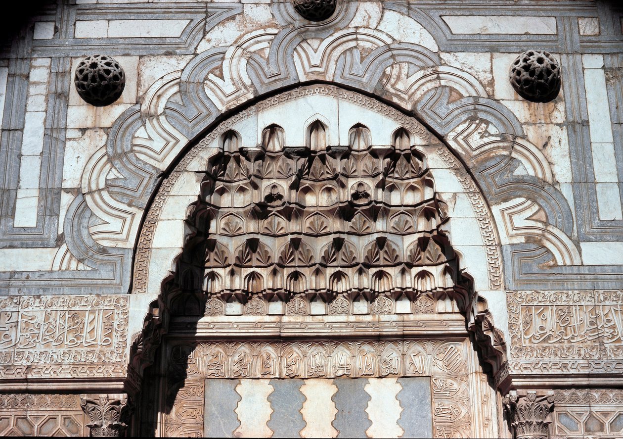 تفاصيل بوابة مدخل المدرسة الإسلامية (حوالي 1251) بواسطة سلالة السلجوق