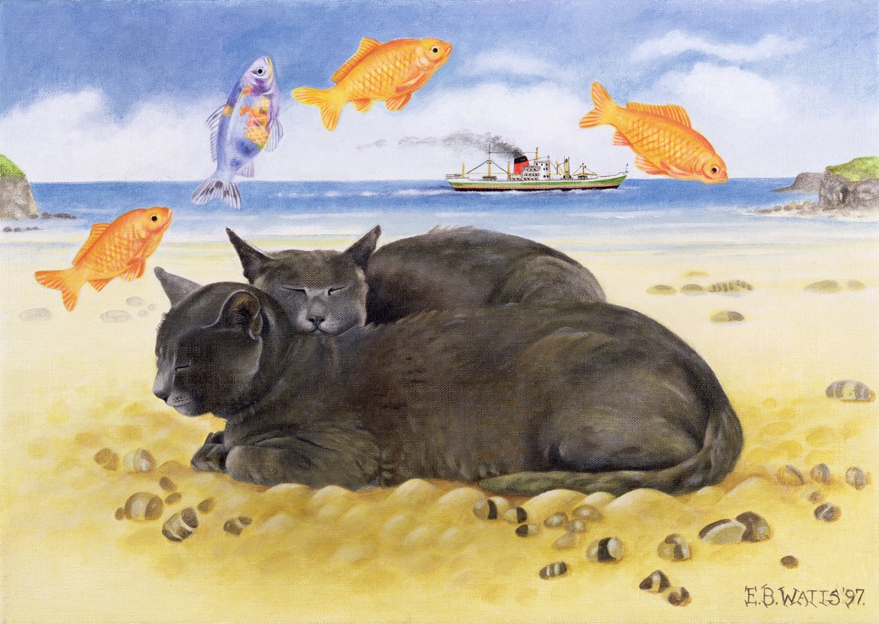 Fish Dreams ، 1997 (أكريليك على قماش) بواسطة واتس