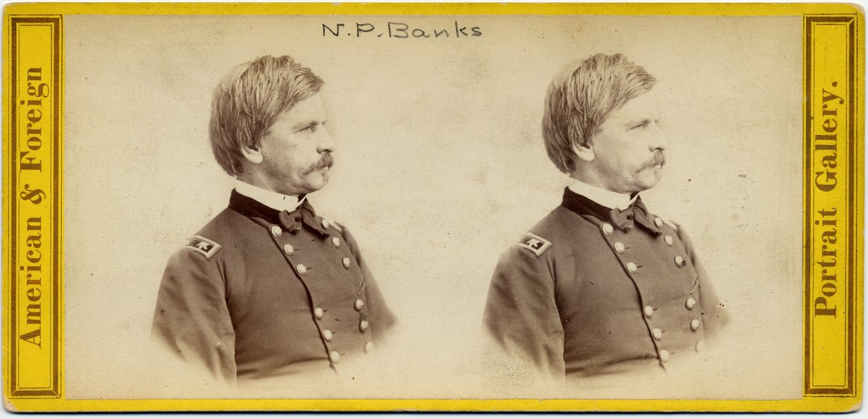 Nathaniel Prentice Banks (1816-94) ، سياسي أمريكي وجنرال جيش الاتحاد (صورة مجسمة) بواسطة إي أنتوني