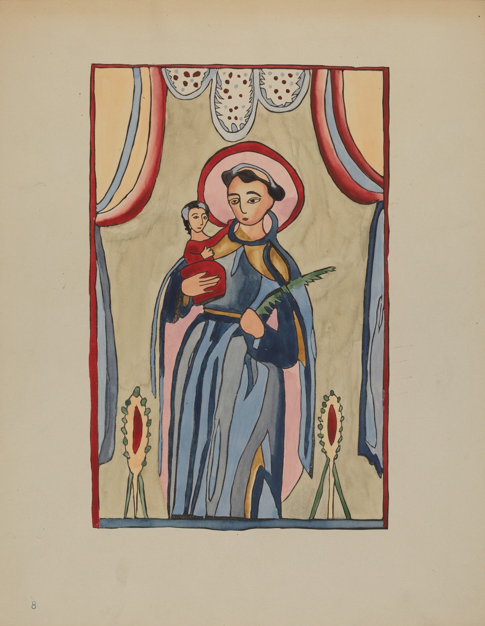 لوحة من مذبح قطعة سان أنطونيو ، ج. 1936. بواسطة إي بويد