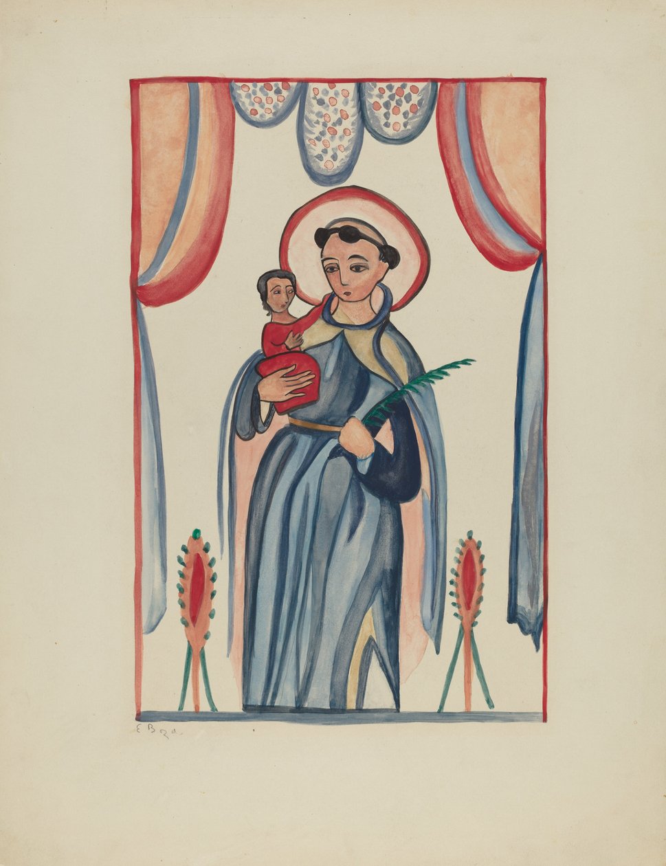 لوحة من مذبح قطعة سان أنطونيو ، ج. 1936. بواسطة إي بويد