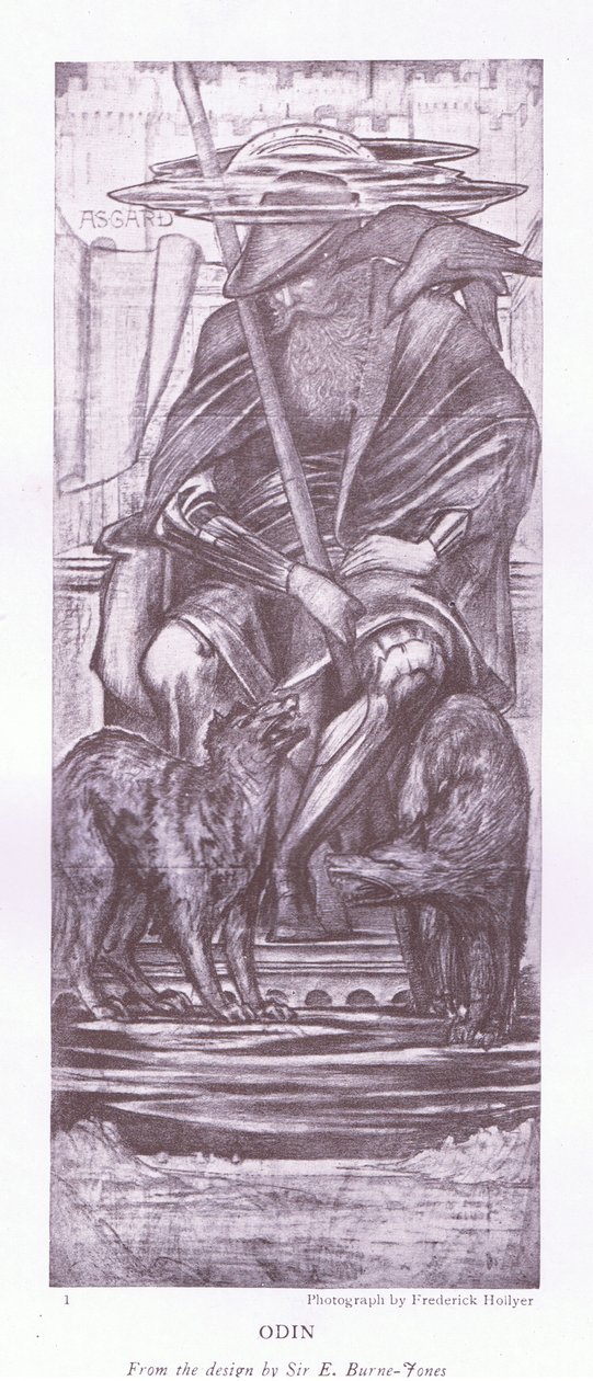 تصميم Odin-a بواسطة E Burne Jones ، 1920s بواسطة إي بيرن جونز
