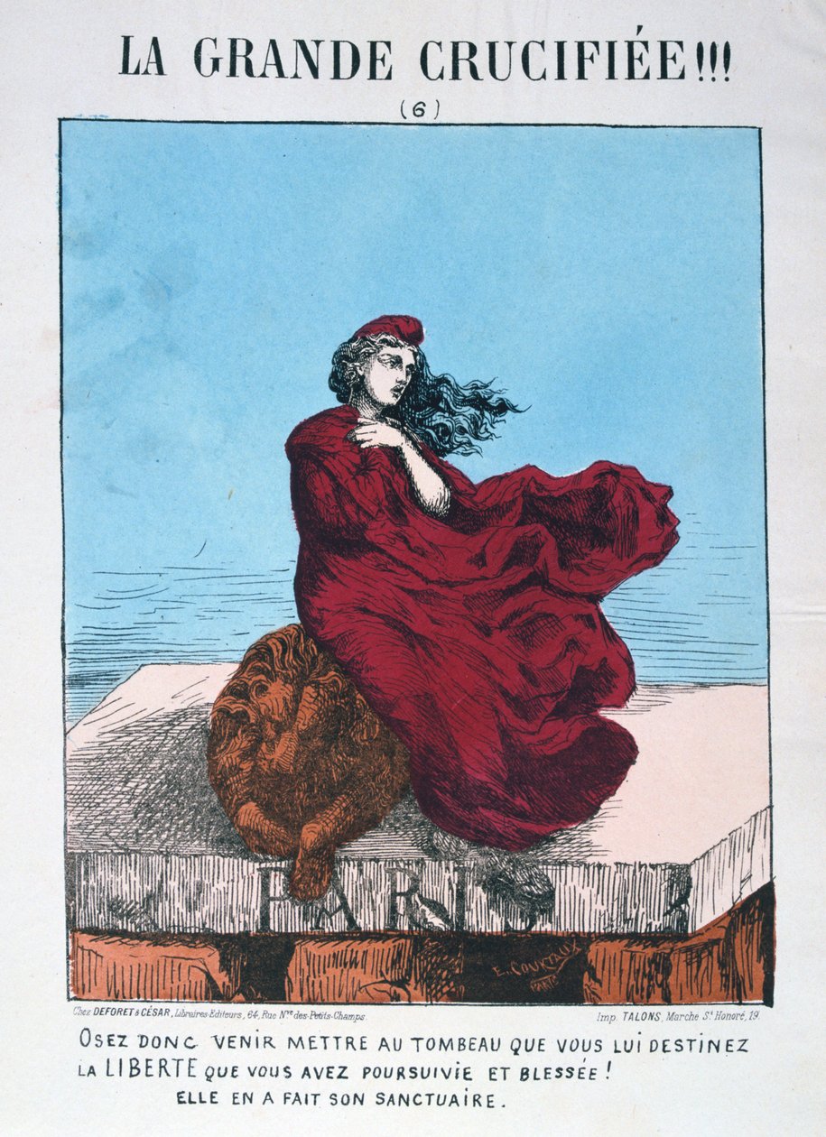 رمزية فرنسا الجمهورية ، 1871. بواسطة E. Courtaux