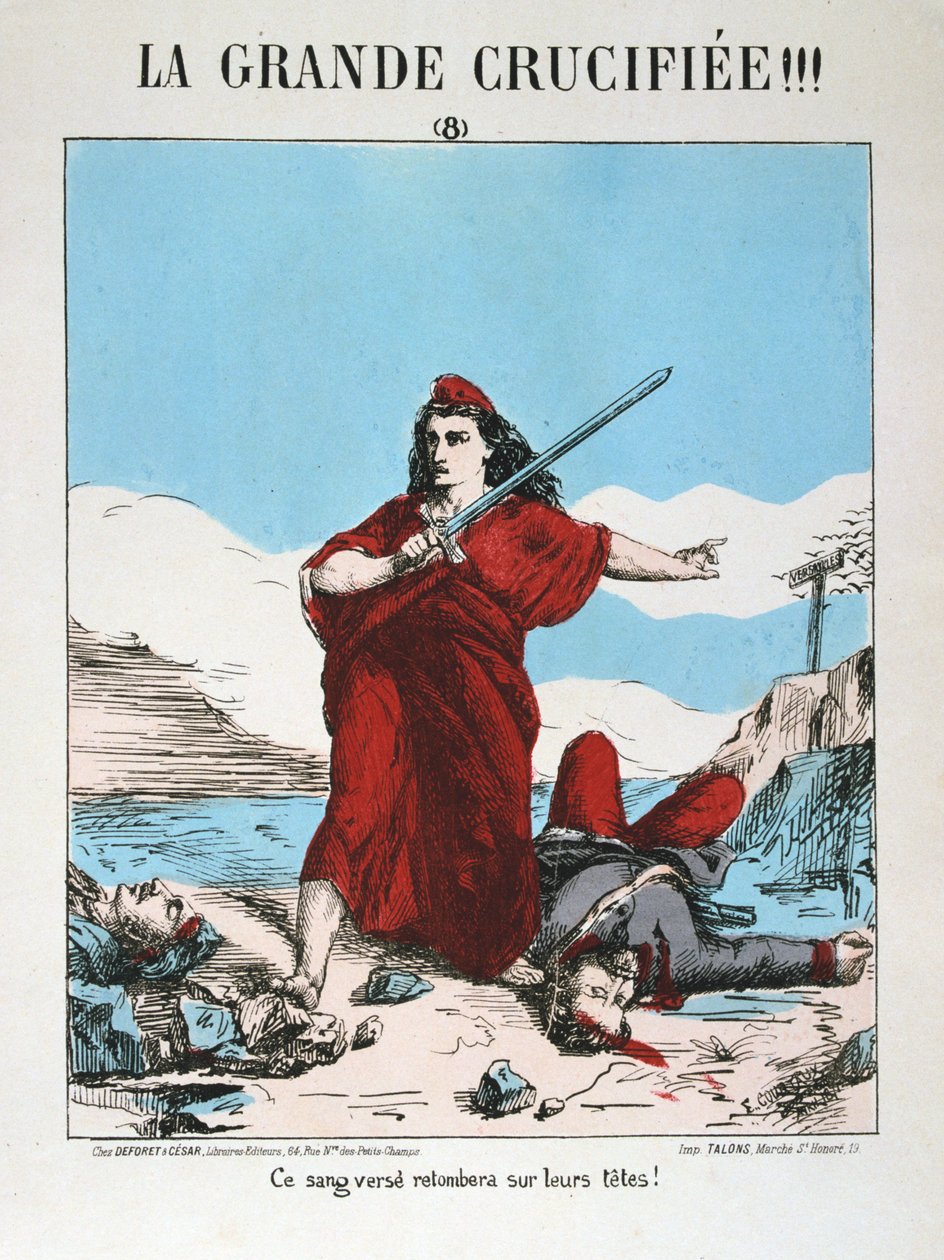رمزية فرنسا الجمهورية ، 1871. بواسطة E. Courtaux