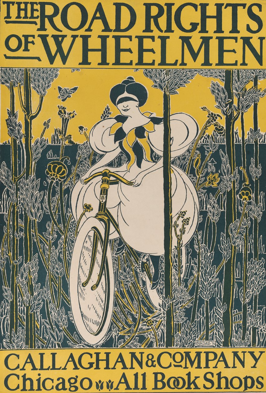 حقوق الطريق لـ Wheelmen ، 1895. بواسطة إي نادال