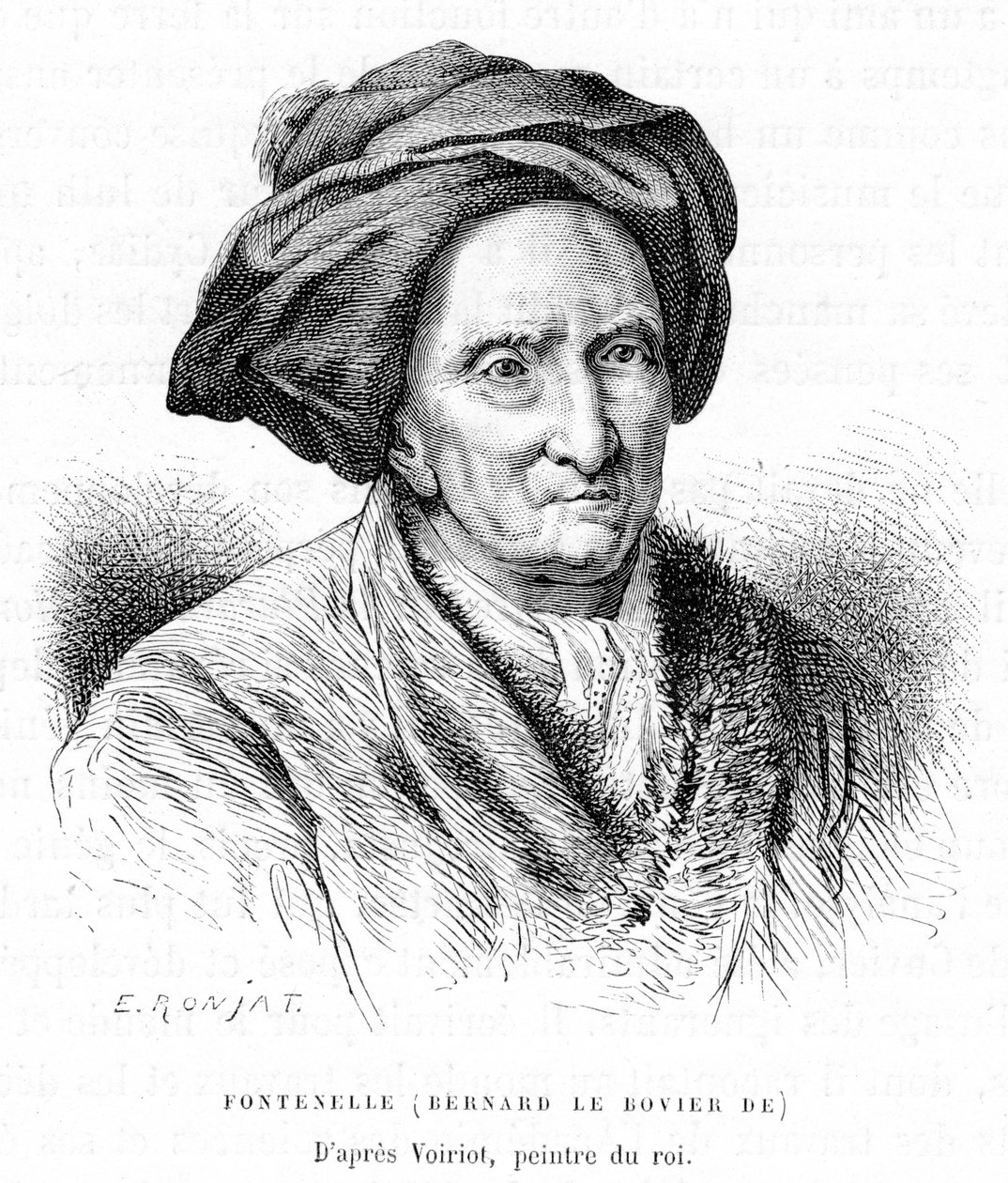 برنارد لو بوفييه دي فونتينيل ، c1870s. بواسطة إتيان أنطوان يوجين رونات