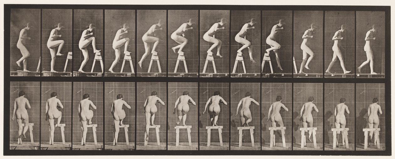 Plate 178. Stepping On and Over a Trestle بواسطة ايدويرد مويبريدج