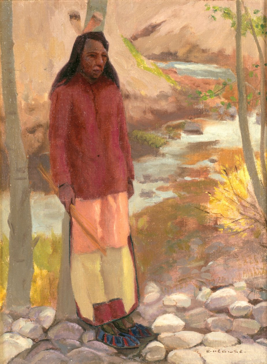 دراسة Umatilla Indian ، نهر كولومبيا ، 1897 بواسطة Eanger ايرفينج Couse