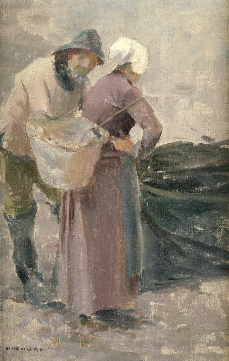 ربة البيت تبحث في صيد الصيادين ، c.1900 بواسطة Eanger ايرفينج Couse