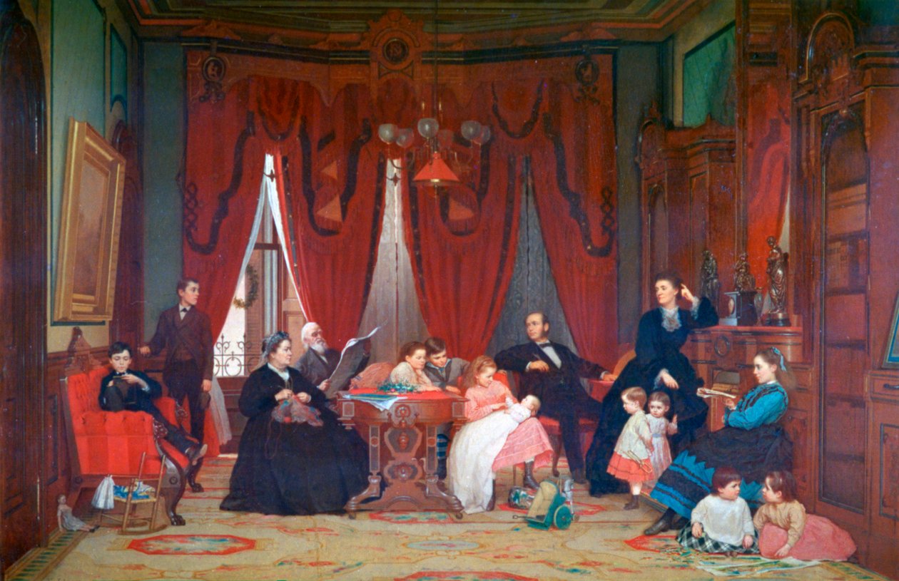 عائلة هاتش ، 1870-1871 بواسطة ايستمان جونسون