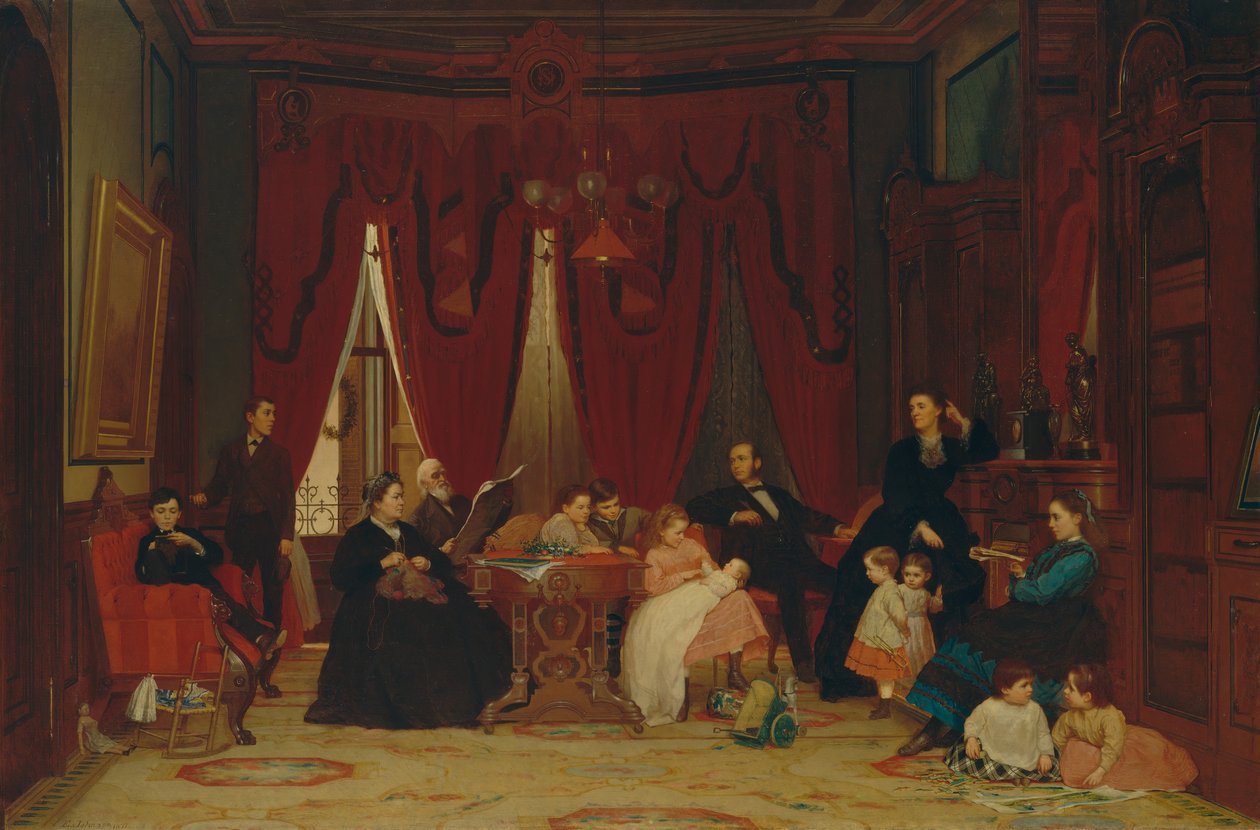 عائلة هاتش ، 1870-1871. بواسطة ايستمان جونسون