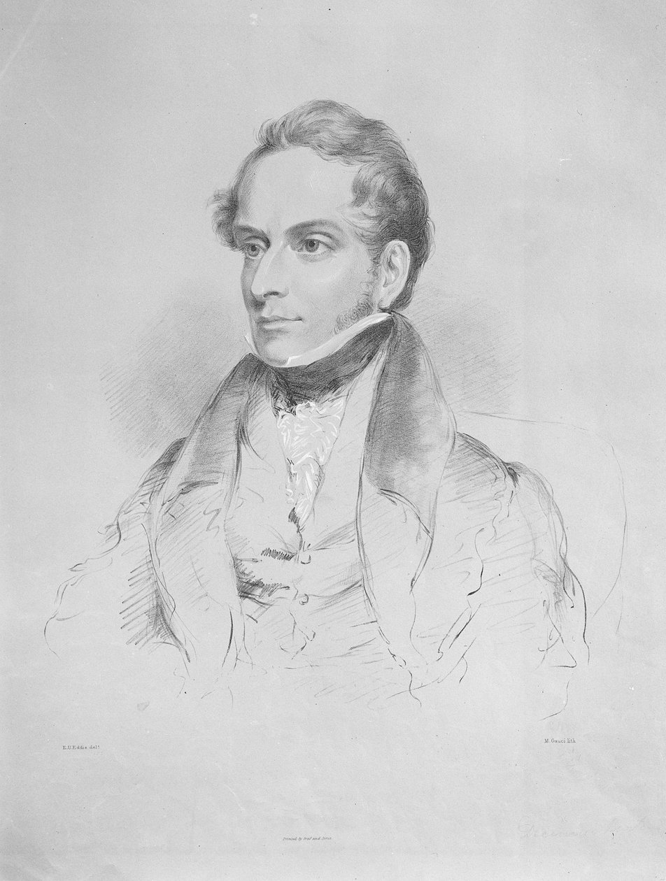 Decimus Burton ، الطباعة الحجرية بواسطة Maxim Gauci ، c.1830-35 بواسطة Eden Upton Eddis