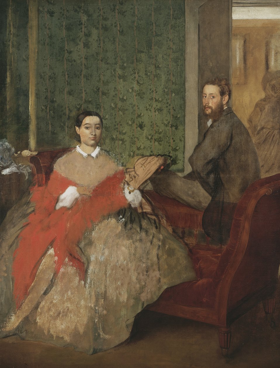 ادموندو وتيريز موربيلي ، c.1865 بواسطة إدغار ديغا