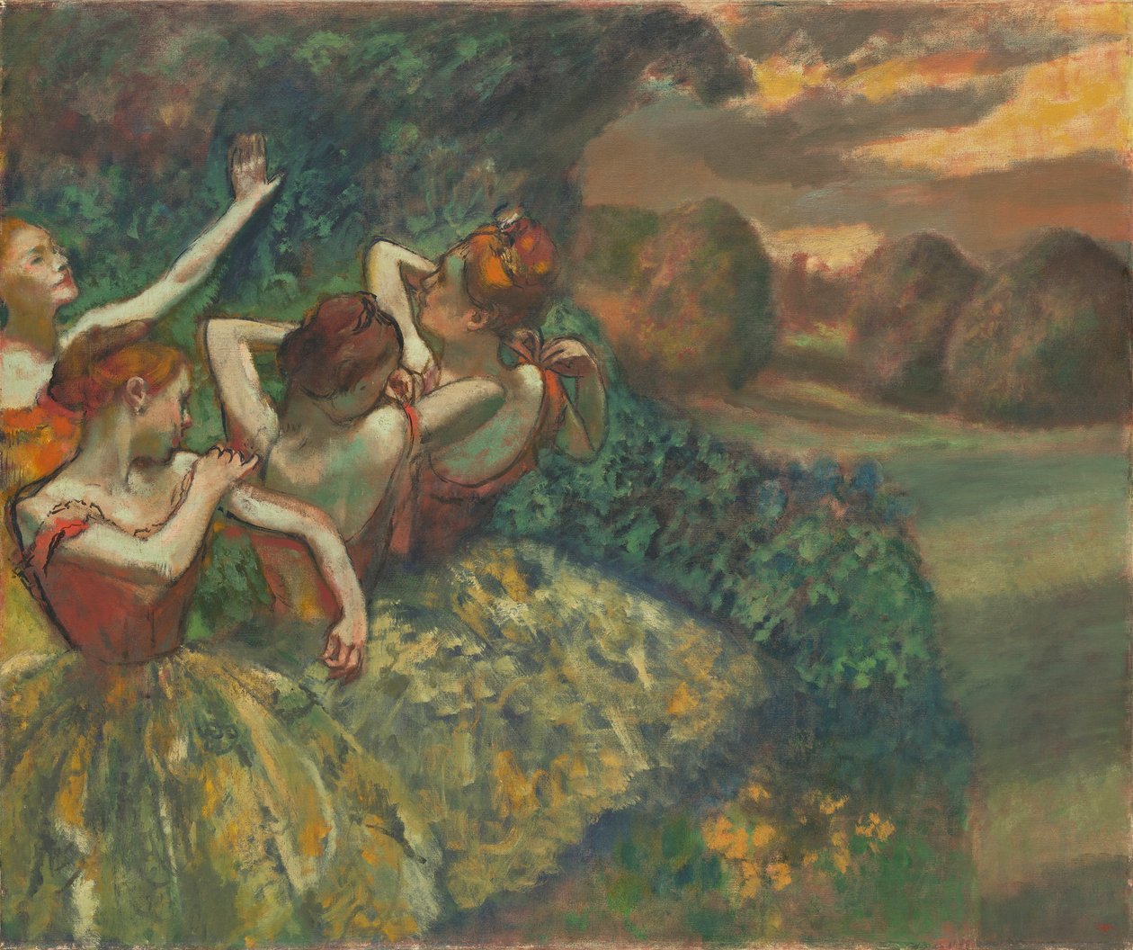 أربعة راقصين ، ج .1899 بواسطة إدغار ديغا