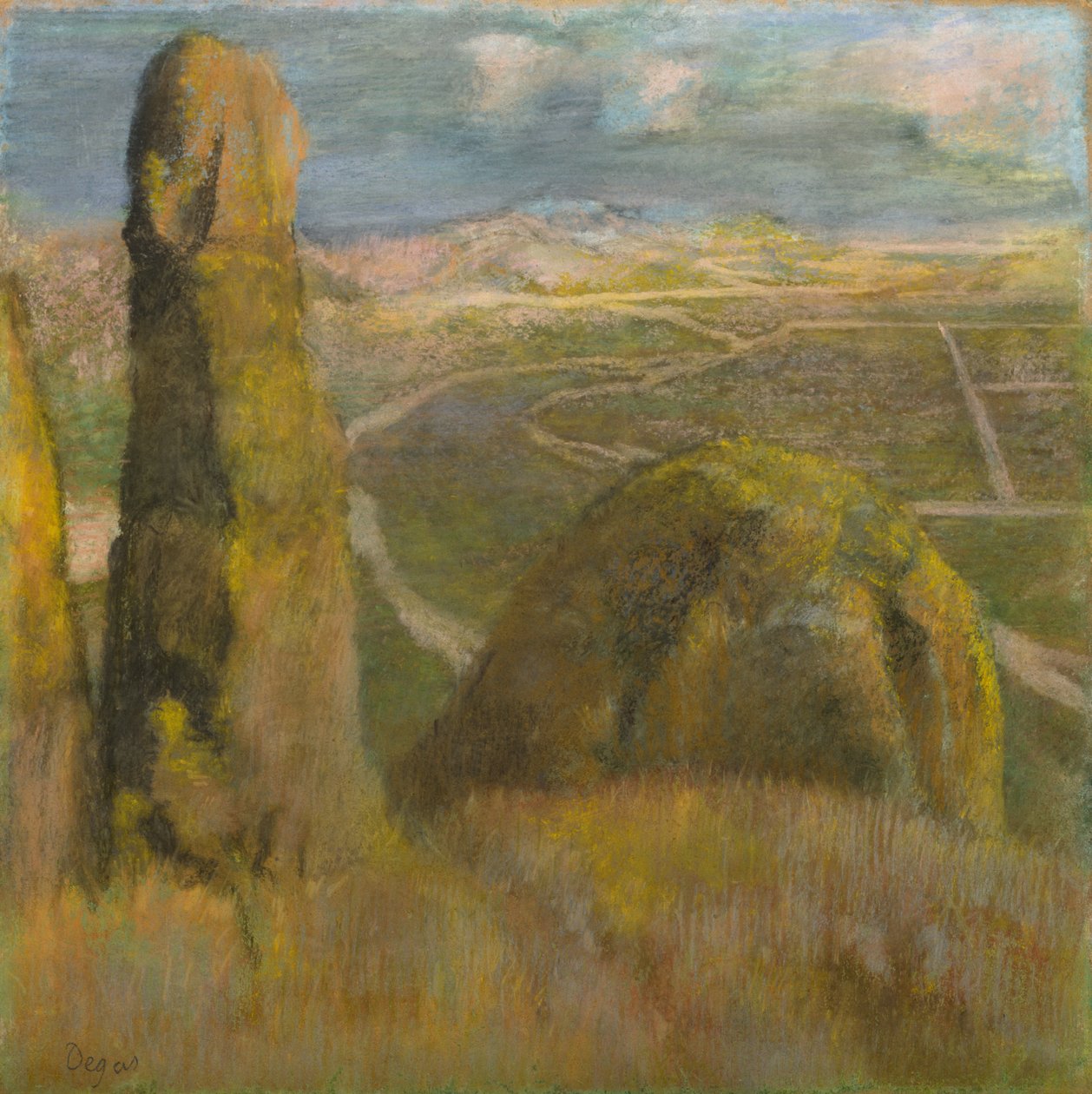 أفقي ، c.1892 (باستيل على ورق مقوى) بواسطة إدغار ديغا