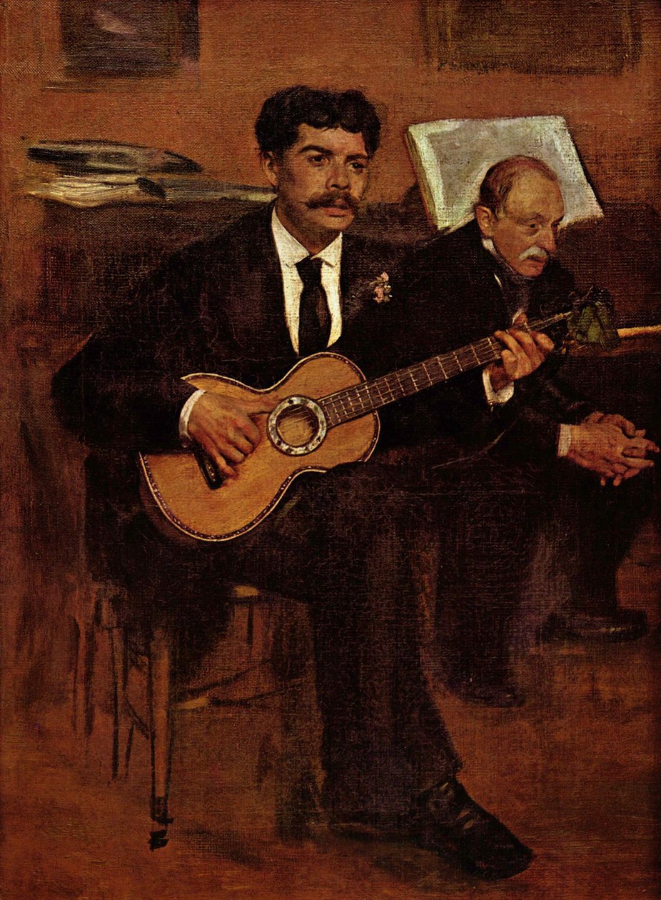 Lorenzo Pagans and Auguste de Gas بواسطة إدغار ديغا