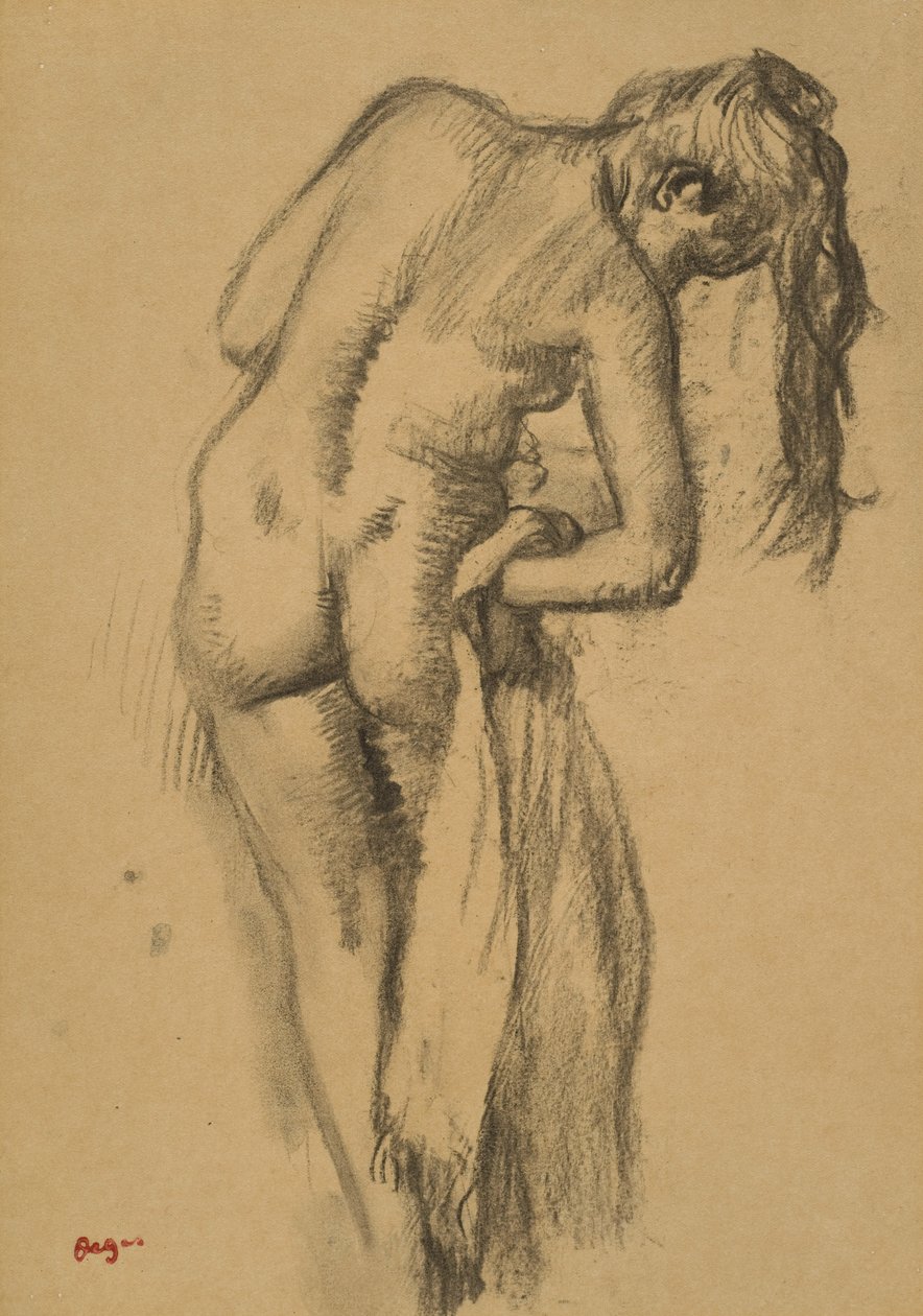 بعد الحمام ، c.1891-92 بواسطة إدغار ديغا