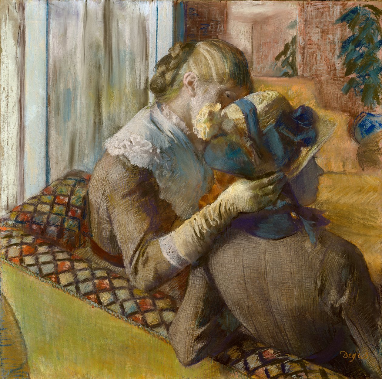 في Milliners ، 1881. بواسطة إدغار ديغا