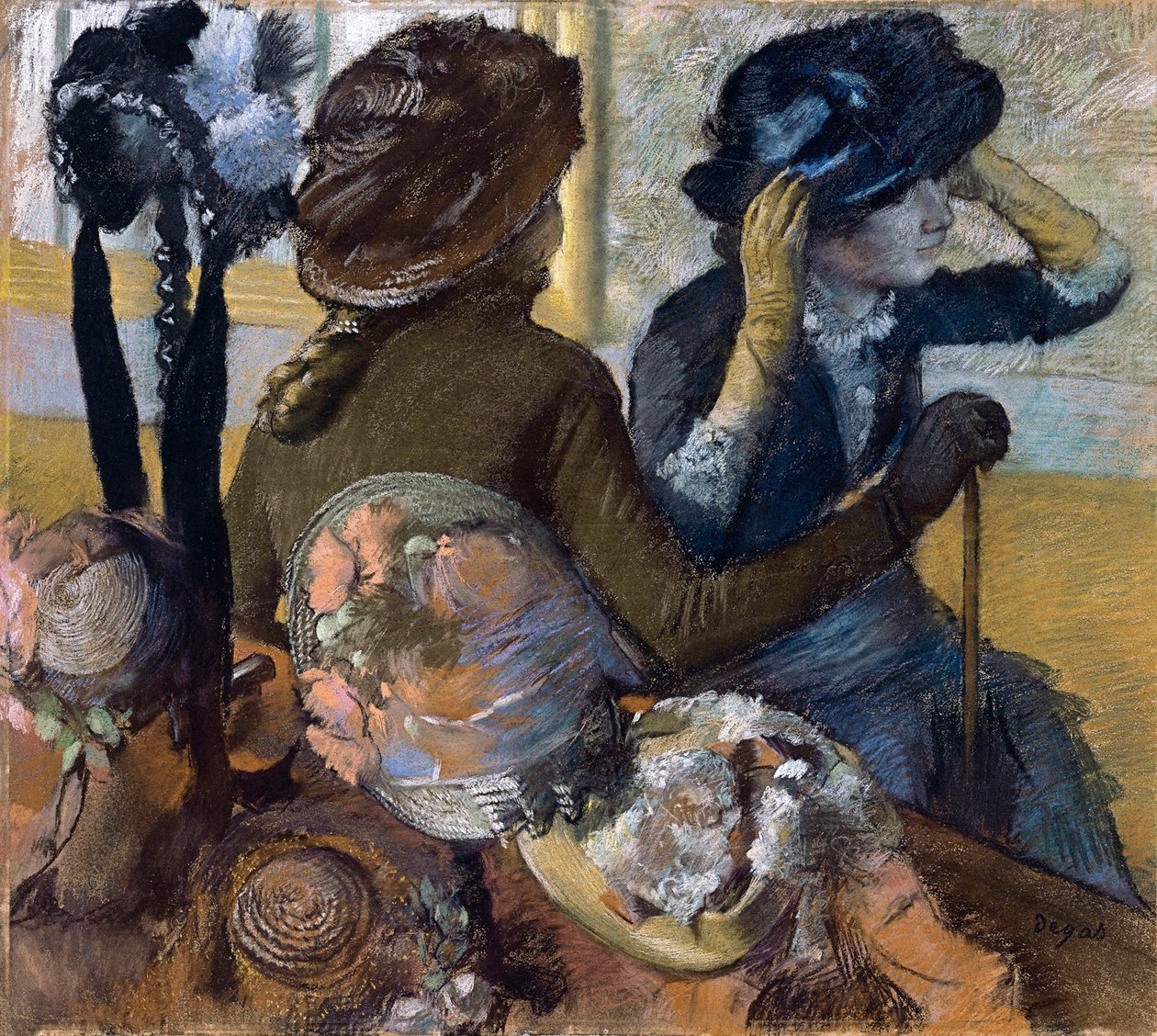 في Milliners ، 1882 بواسطة إدغار ديغا