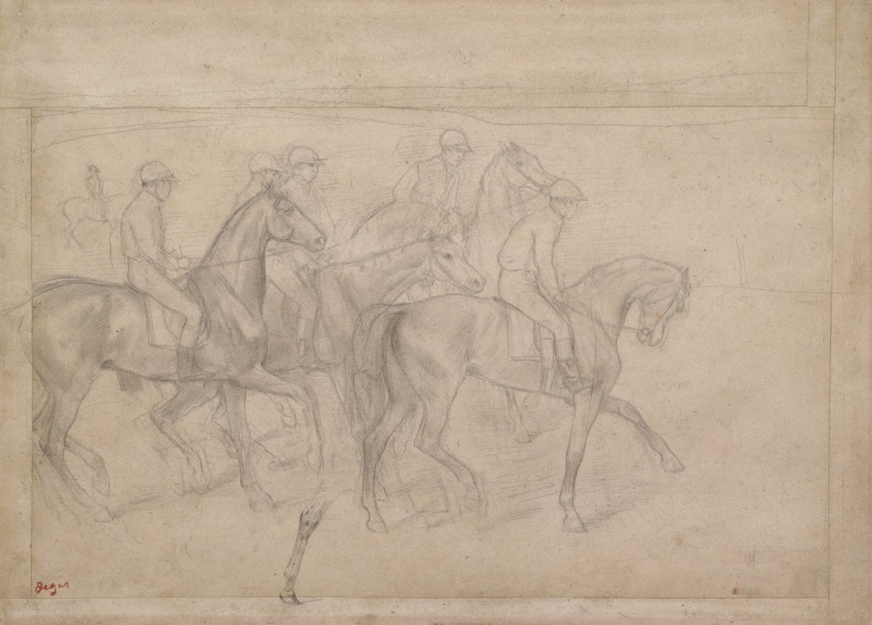 في السباقات ، c.1860-62 بواسطة إدغار ديغا
