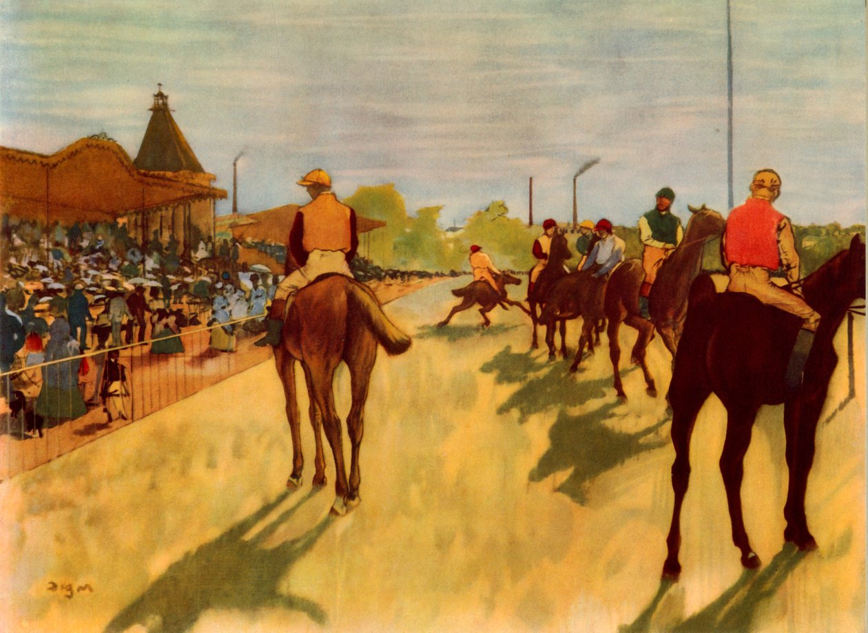 في السباقات ، c1866-1868 ، 1937. بواسطة إدغار ديغا