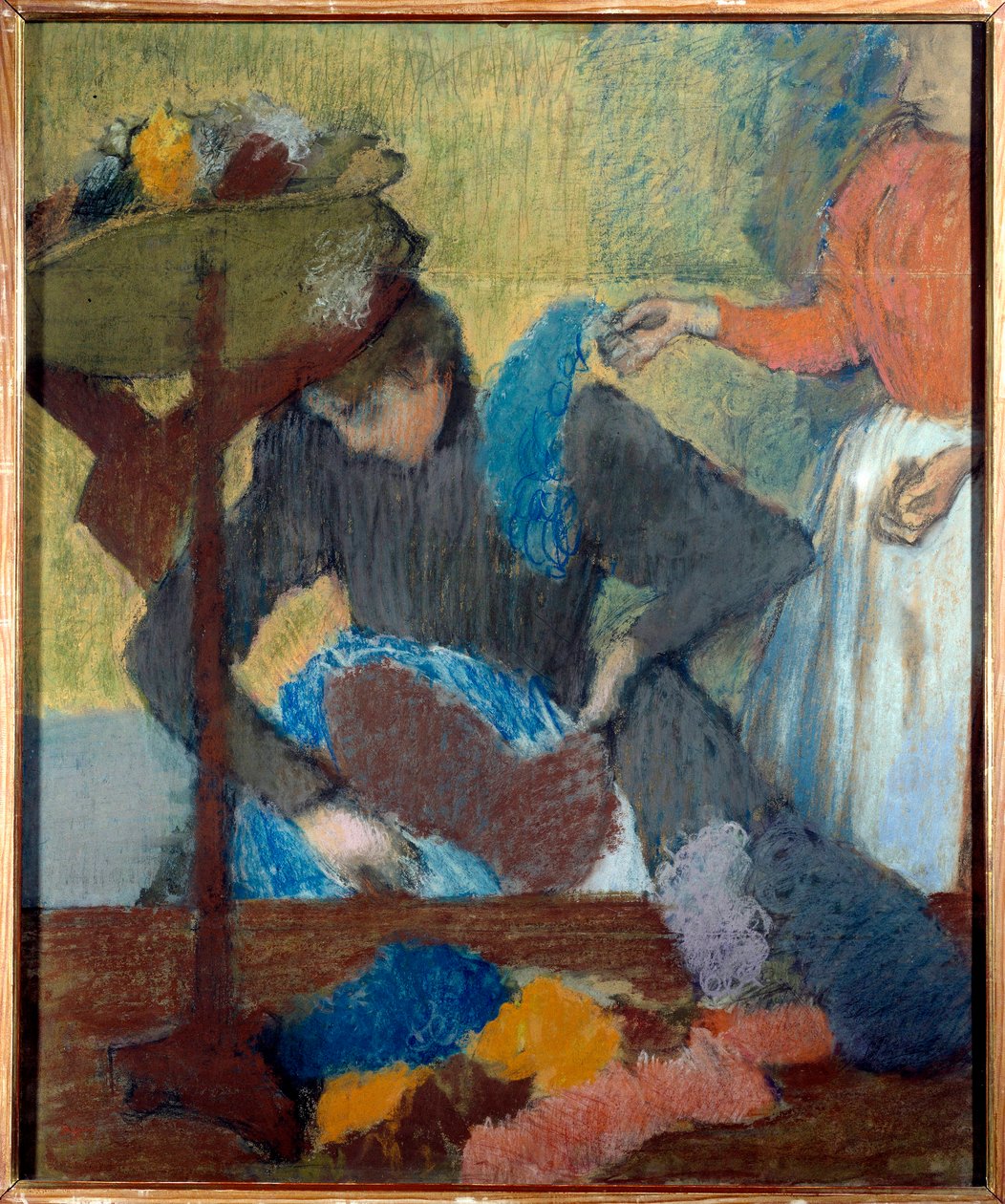 Chez la modist Pastel بواسطة إدغار ديغا (1834-1917) 1898 صن. 0.91x0.75 م باريس ، متحف أورساي بواسطة إدغار ديغا